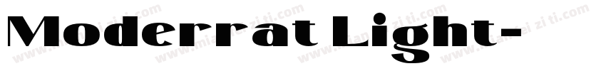 Moderrat Light字体转换